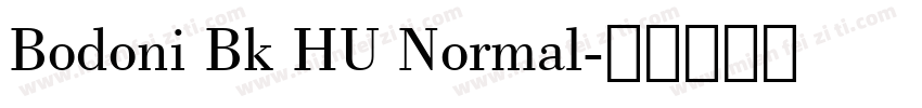 Bodoni Bk HU Normal字体转换